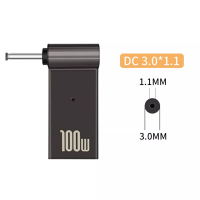 Переходник с Type-C на 3.0 - 1.1мм (100w) Переходник с Type-C на 3.0 - 1.1мм (100w)
