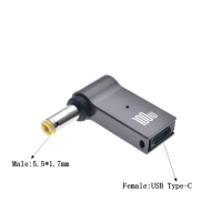 Переходник с Type-C на 5.5 - 1.7мм (100w) Переходник с Type-C на 5.5 - 1.7мм (100w)
