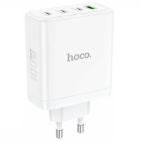 Сетевое зарядное устройство HOCO N31 PD100W (3 Type-C/1USB) (белый)