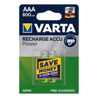 Аккумулятор NI-MH, VARTA POWER AAA 800mAh 2шт. Аккумулятор NI-MH, VARTA POWER AAA 800mAh 2шт.