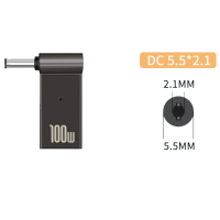 Переходник с Type-C на 5.5 - 2.1мм (100w) Переходник с Type-C на 5.5 - 2.1мм (100w)