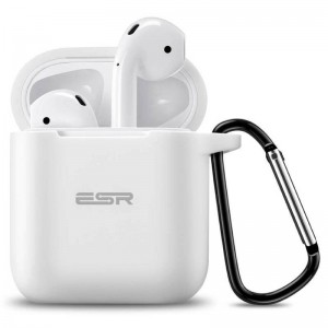 Защитный силиконовый чехол для AirPods 1/2 ESR (белый)