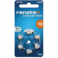 Батарейка для слуховых аппаратов RENATA ZA13 P13 PR48 6ШТ.