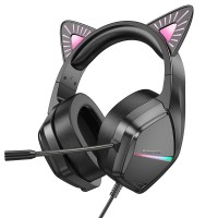 Наушники BOROFONE BO106 Cute cat (USB+3.5mm/2m) Cat Наушники BOROFONE BO106 Cute cat (USB+3.5mm/2m) Cat