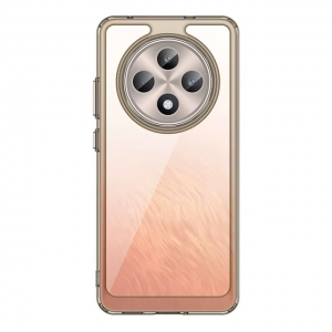 Чехол Fundas Coque Shell Oppo Reno 12 F (прозрачный с серым)