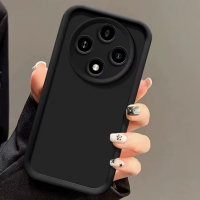 Матовый защитный чехол Oppo Reno 12 F (чёрный)