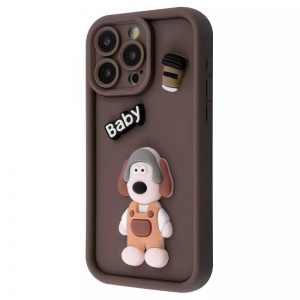 Чехол Pretty Things Case iPhone 14 Pro Max (brown/baby)