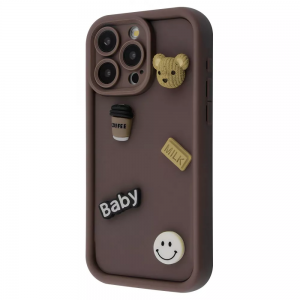 Чехол Pretty Things Case iPhone 13 Pro Max (brown/bear)