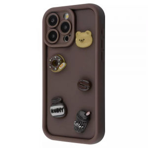 Чехол Pretty Things Case iPhone 13 Pro Max (brown/donut)