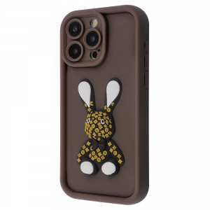 Чехол Pretty Things Case iPhone 15 Pro (brown/rabbit)