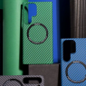 Чехол WAVE Carbon Case with Magnetic Ring Samsung Galaxy S23 Plus (синий)