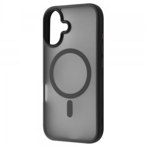Чехол WAVE Matte Insane Case with Magnetic Ring iPhone 16 (чёрный)