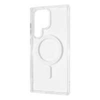 Чехол WAVE Clear Case (PC+TPU) with Magnetic Ring Samsung Galaxy S22 Ultra (прозрачный)
