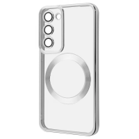 Чехол WAVE Metal Color Case with Magnetic Ring Samsung Galaxy S23 Plus (серебро)