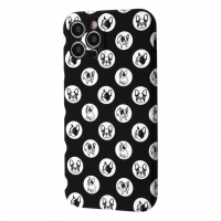 Чехол WAVE NEON X LUXO Cute Series iPhone 12 Pro Max (бульдог чёрный)
