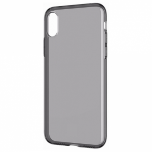Силиконовый чехол Oucase для iPhone XS Max черно-прозрачный