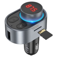 FM трансмиттер модулятор Hoco E72 Alegria с функцией зарядки 30W