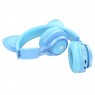 Беспроводные наушники Hoco W39 Cat Ear Blue