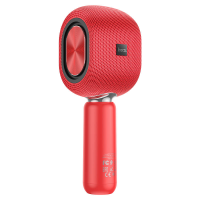Микрофон караоке с колонкой HOCO BK8 Cool Hi (красный) Микрофон караоке с колонкой HOCO BK8 Cool Hi (красный)