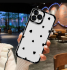 Силиконовый прозрачный чехол с сердечками iPhone 14 Pro Max