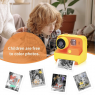 детская Фотокамера моментальной печати черно-белая Instant Print Camera (желтый)