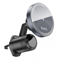 Автодержатель Hoco HW6 Vision Metal Magnetic Wireless 15W