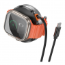 Беспроводное Зарядное Устройство Hoco CQ18 2-in-1 15W Magnetic (iWatch) (серый)