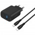 СЗУ Proove Silicone Power 2 30W (Type-C + USB) + Кабель Type-C to Type-C (1m)