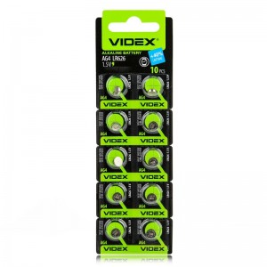 Батарейка VIDEX AG4 LR66 177 LR626 1 ШТ