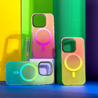 Чехол WAVE Matte Gradient Colors with Magnetic Ring iPhone 15 Pro Max (зеленый/синий)