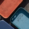 Чехол WAVE Premium Leather Edition Case with MagSafe iPhone 15 Pro (чёрный)