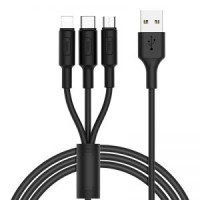 USB кабель Hoco X25 3in1 Lightning Micro-USB Type-C USB кабель Hoco X25 3in1 Lightning Micro-USB Type-C