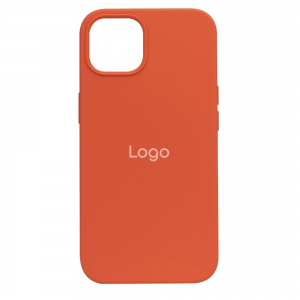 Чехол Silicone Full Size для iPhone 13 Pro Max (оранжевый)