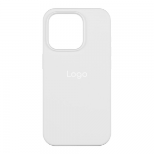 Чехол Silicone Full Size для iPhone 14 Pro (белый)