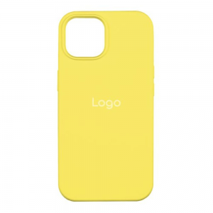 Чехол Silicone Full Size для iPhone 14 Plus (жёлтый)